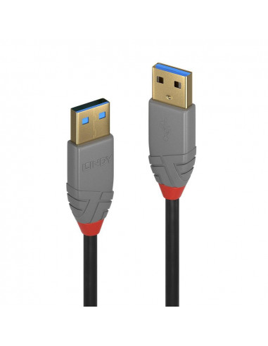 Cablu Lindy LY-36753, USB 3.2 Type A, 3m, Anthra Line,LY-36753