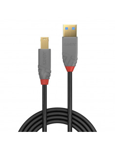 Cablu Lindy LY-36744, USB 3.0 Typ A to B, 5m, Anthra 2