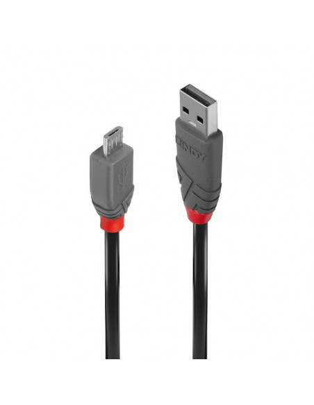 Cablu transfer Lindy LY-36734, USB 2.0 Type A to MicroUSB, 3m