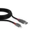 Cablu transfer Lindy LY-36734, USB 2.0 Type A to MicroUSB, 3m