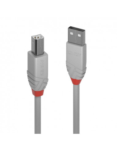 Cablu transfer Lindy LY-36681, USB 2.0 Type A to B, 0.5m