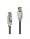 Cablu transfer Lindy USB 3.0 Type A to B, 3m, Cromo