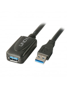Cablu Lindy LY-43155, USB 3.0 Extension, 5m, negru,LY-43155