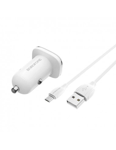 Incarcator auto Borofone, BZ12A Lasting, dual USB QC3.0, 3.6A
