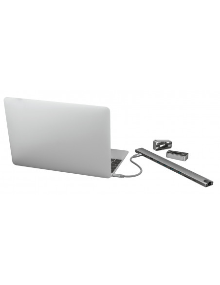 Dock USB Trust Dalyx, 10 porturi USB-C, aluminiu,TR-23417