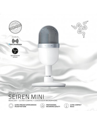 Microfon Razer Seiren Mini Mercury,RZ19-03450300-R3M1