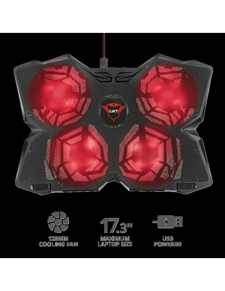 Stand racire Laptop Trust GXT 278 Yozu, negru,TR-20817