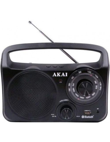 Radio Portabil AKAI APR-85BT, Bluetooth, negru,APR-85BT