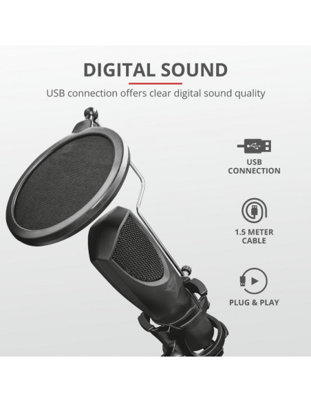 Microfon Trust GXT 232 Mantis Streaming Mic,TR-22656