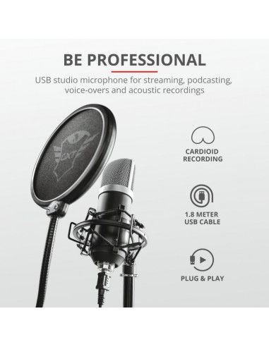 Microfon Trust GXT 252 Emita Streaming,TR-21753