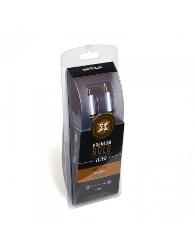 Cablu audio-video Serioux Premium Gold, RCA tata - RCA tata