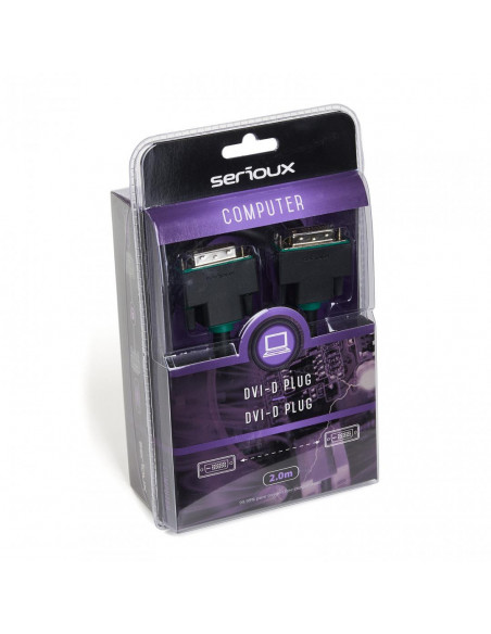 Cablu Serioux SRXC-C2.0M01, DVI-D tata - DVI-D tata