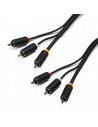 Cablu audio-video Serioux, 3 porturi RCA tata - 3 porturi RCA