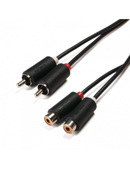 Cablu audio Serioux, 2 porturi RCA tata - 2 porturi RCA mama