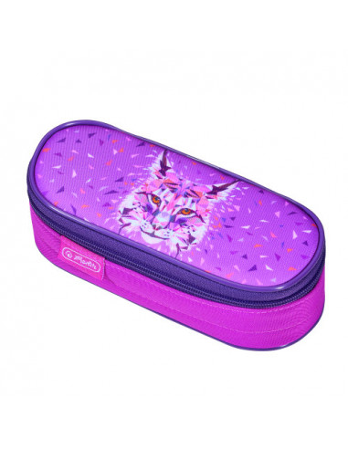 50026562,NECESSAIRE OVAL, MOTIV WILD ANIMALS LYNX