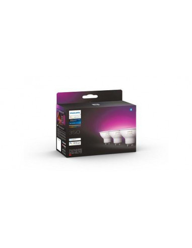 Pachet 3 becuri LED RGB inteligente Philips Hue, Bluetooth