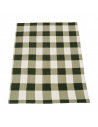 Patura fleece cu blanita model Carouri Verzi 150x200
