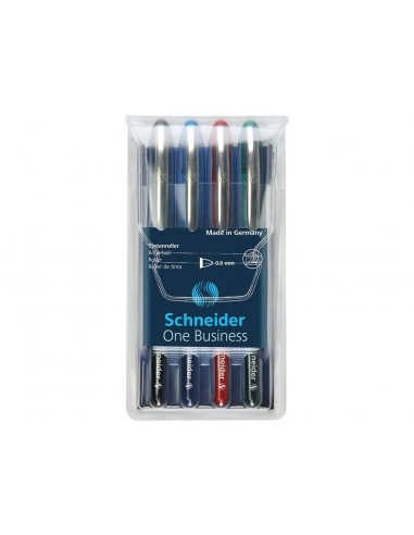 Set Roller Schneider One Business 0.6 mm 4 Culori,ROG053 Set Roller Schneider One Business 0.6 mm 4 Culori,ROG053