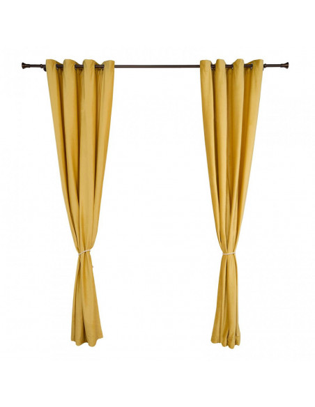 Set 2 draperii catifea 140x270 cm - Galbene,HR-VDR140-YLW Set 2 draperii catifea 140x270 cm - Galbene,HR-VDR140-YLW