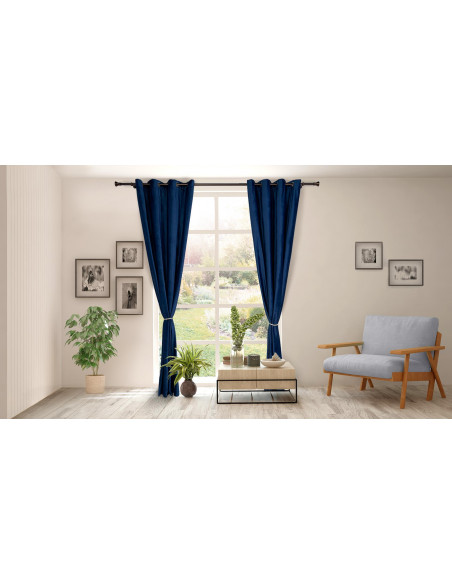 Set 2 draperii catifea 140x270 cm- Albastre,HR-VDR140-BLUE Set 2 draperii catifea 140x270 cm- Albastre,HR-VDR140-BLUE