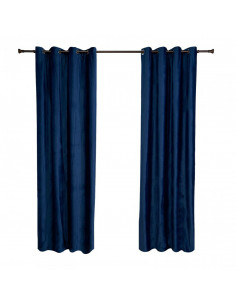 Set 2 draperii catifea 140x270 cm- Albastre,HR-VDR140-BLUE 2