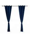 Set 2 draperii catifea 140x270 cm- Albastre,HR-VDR140-BLUE