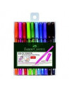FC247201,ROLLER 1MM SEMI-GEL CX COLOUR SET 10 FABER-CASTELL