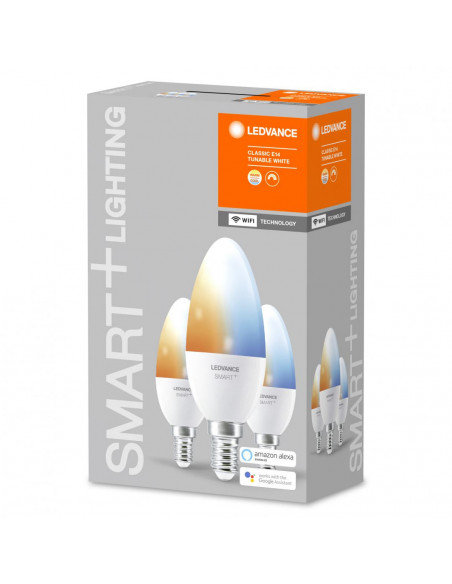 Set 3 becuri Led Ledvance SMART+ WiFi Candle Tunable White