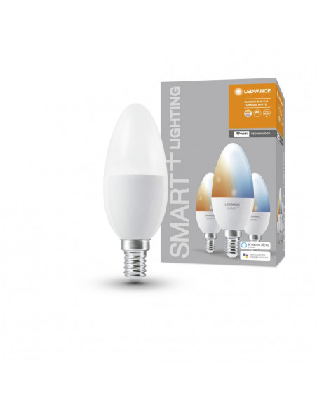 Set 3 becuri Led Ledvance SMART+ WiFi Candle Tunable White