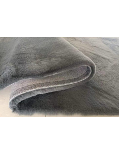 Covor Heinner Shaggy soft blanita Negru 70x140 cm,HR-FRUG140-BLK 2