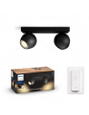 Bara cu 2 spoturi luminoase Philips Buckram Hue, 2xGU10, 5W
