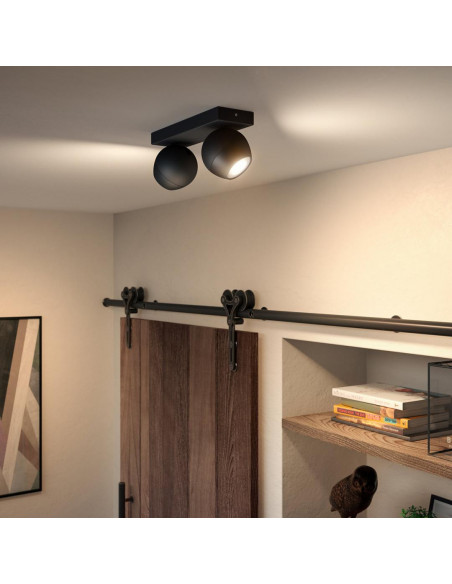 Bara cu 2 spoturi luminoase Philips Buckram Hue, 2xGU10, 5W