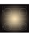 Bara cu 2 spoturi luminoase Philips Buckram Hue, 2xGU10, 5W