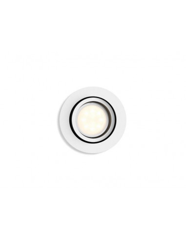 Spot LED incastrat Philips HUE Milliskin, rotund, GU10, 5W