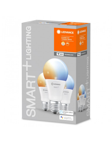 Set 3x bec LED Ledvance SMART+ WiFi A75, E27, 9.5W (75W), 230V