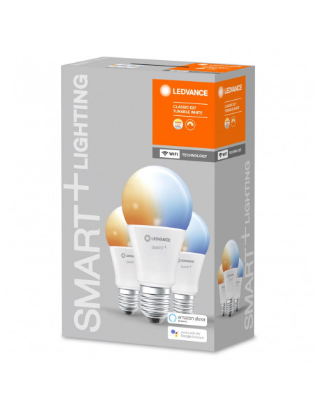 Set 3x bec LED Ledvance SMART+ WiFi A75, E27, 9.5W (75W), 230V