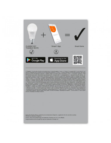 Set 3x bec LED Ledvance SMART+ WiFi A75, E27, 9.5W (75W), 230V