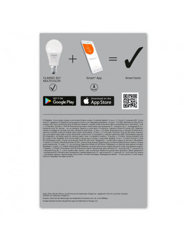Set 3x bec LED Ledvance SMART+ WiFi Classic 60, 9W (60W), 230V