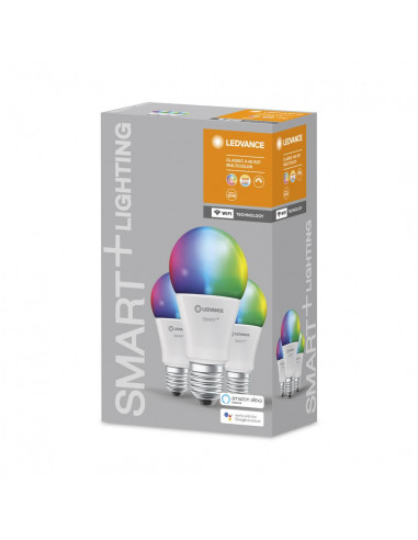 Set 3x bec LED Ledvance SMART+ WiFi Classic 60, 9W (60W), 230V