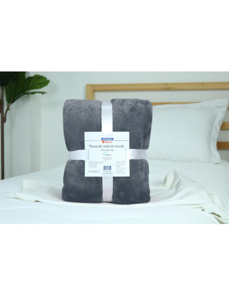 Patura Heinner din material reciclat 127x150 cm,HR-BLK127-RECG