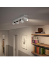 Spot LED luminos Philips myliving Paisley, 4x GU10, 5.5W, 230V