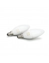 Set 2 becuri inteligente LED Philips Hue, ambianta alba, E14