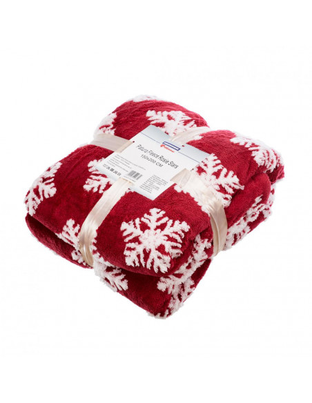 Patura fleece Heinner Rosie Stars 150x200 cm,HR-BLKT150-SRED