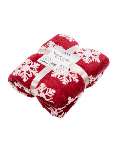 PATURA FLEECE ROSIE STARS 127X150 CM,HR-BLKT127-SRED