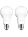 Set 2 becuri LED Philips, E27, 10W (75W), 1055 lm, lumina alba