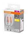 Set 2 becuri Led Osram, E14, 4W, 470 lumeni, lumina