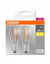 Set 2 becuri Led Osram, E27, 7W, 806 lumeni, lumina