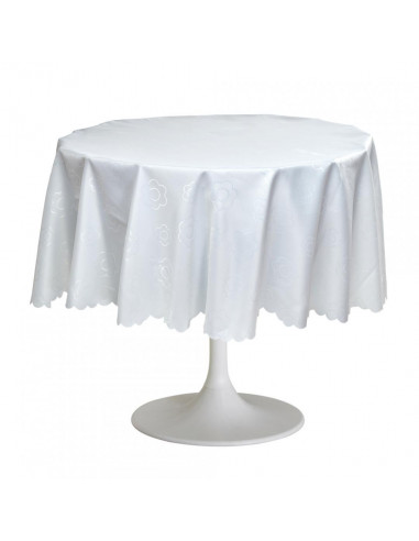 FATA DE MASA HEINNER ROTUNDA 180 CM ALBA 02,HR-TCOV180-WT02