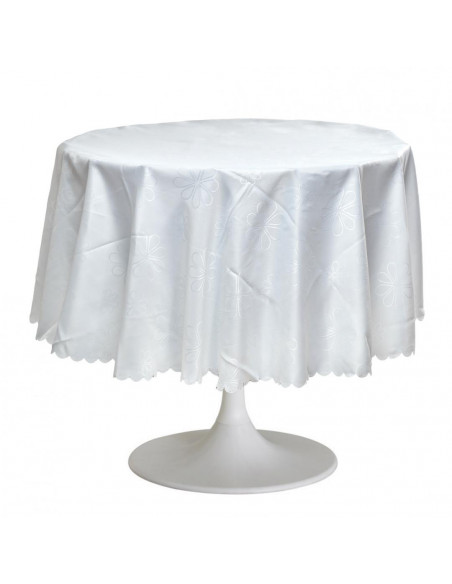 FATA DE MASA HEINNER ROTUNDA 180 CM ALBA 01,HR-TCOV180-WT01