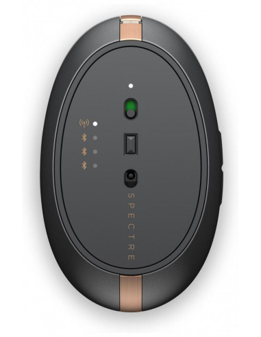 3NZ70AA,HP Spectre Wireless Mouse 700 Ash Silver, Reincarcabil prin USB, Dimensiuni: 10,4 x 6,34 x 3,58 cm, Greutate: 0,1kg